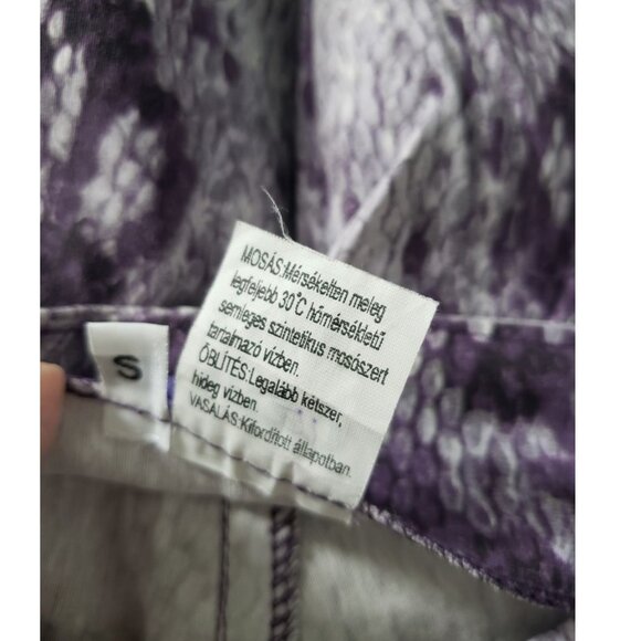 Vintage Enzo purple snake print pants size small - Picture 12 of 13